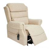 Salisbury Dual Motor Riser Recliner Arm Chair In Lisbon Wheat Fabric - Mobility Chair Morris Living - thumbnail 2