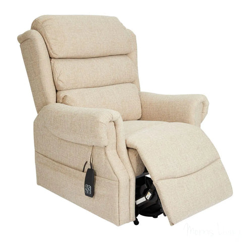 Salisbury Dual Motor Riser Recliner Arm Chair In Lisbon Wheat Fabric - Mobility Chair Morris Living - image 2