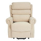 Salisbury Dual Motor Riser Recliner Arm Chair In Lisbon Wheat Fabric - Mobility Chair Morris Living - thumbnail 6