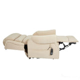 Salisbury Dual Motor Riser Recliner Arm Chair In Lisbon Wheat Fabric - Mobility Chair Morris Living - thumbnail 7