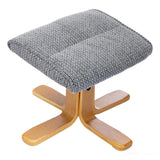 The Alexandria Swivel Recliner Chair with Heat & Massage - Lake Blue Fabric Morris Living - thumbnail 5