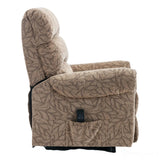 The Amesbury Dual Motor Riser Recliner Electric Mobility Chair - Cocoa Fabric Morris Living