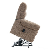 The Amesbury Dual Motor Riser Recliner Electric Mobility Chair - Cocoa Fabric Morris Living