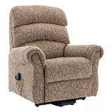 The Amesbury Dual Motor Riser Recliner Electric Mobility Chair - Cocoa Fabric - Refurbished Morris Living