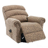 The Amesbury Dual Motor Riser Recliner Electric Mobility Chair - Cocoa Fabric - Refurbished Morris Living
