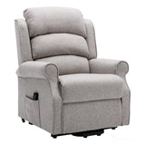 The Andover Dual Motor Riser Recliner Mobility Lift Chair - Stylish Linen Fabric - Refurbished GFA
