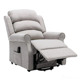 The Andover Dual Motor Riser Recliner Mobility Lift Chair - Stylish Linen Fabric - Refurbished GFA
