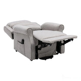 The Andover Dual Motor Riser Recliner Mobility Lift Chair - Stylish Linen Fabric - Refurbished GFA