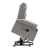 The Andover Dual Motor Riser Recliner Mobility Lift Chair - Stylish Linen Fabric - Refurbished GFA