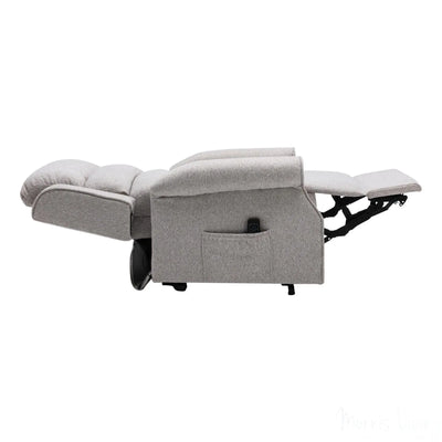 The Andover Dual Motor Riser Recliner Mobility Lift Chair - Stylish Linen Fabric - Refurbished GFA