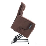 The Bradwell - Single Motor Riser Recliner Chair in Mocha Fabric Morris Living