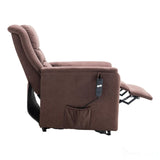 The Bradwell - Single Motor Riser Recliner Chair in Mocha Fabric Morris Living