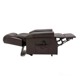 The Darwin - Dual Motor Riser Recliner Mobility Arm Chair in Brown Leather - Refurbished Morris Living