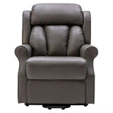 The Darwin - Dual Motor Riser Recliner Mobility Arm Chair in Grey Leather - Clearance Morris Living