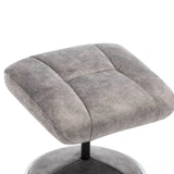 The Denver Swivel Recliner Chair & Footstool - Fabric - Elephant Morris Living