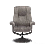 The Denver Swivel Recliner Chair & Footstool - Fabric - Elephant Morris Living - thumbnail 4