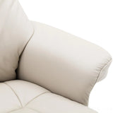 The Denver Swivel Recliner Chair & Footstool - Genuine Leather - Mushroom Morris Living - thumbnail 7