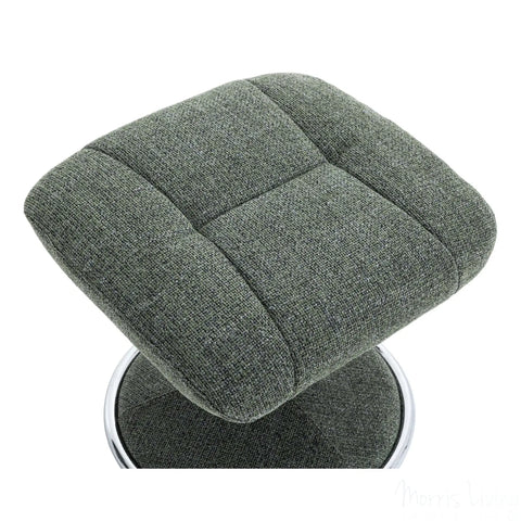 The Denver - Swivel Recliner Chair & Matching Footstool in Cha Cha Fern Fabric Morris Living - image 8