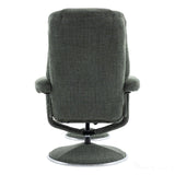 The Denver - Swivel Recliner Chair & Matching Footstool in Cha Cha Fern Fabric Morris Living - thumbnail 10