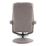 The Denver - Swivel Recliner Chair & Matching Footstool in Cha Cha Oat Fabric Morris Living - thumbnail 9