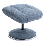 The Denver - Swivel Recliner Chair & Matching Footstool in Cha Cha Ocean Fabric Morris Living