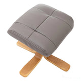 The Giza - Faux Leather Swivel Recliner Chair & Matching Footstool in Grey Morris Living - thumbnail 9