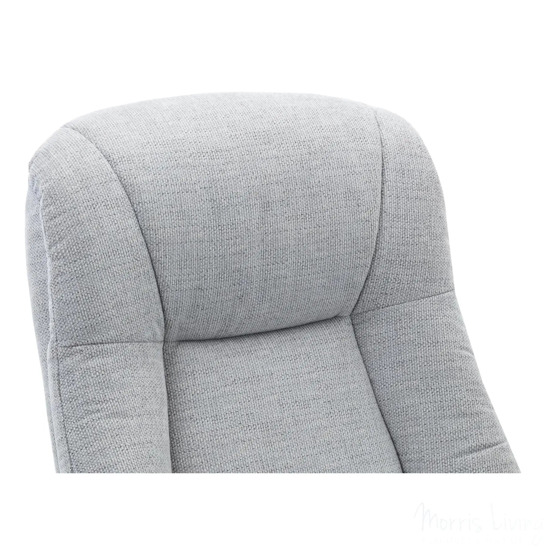 The Hawaii Swivel Recliner Chair & Footstool in Lille Cloud Fabric GFA