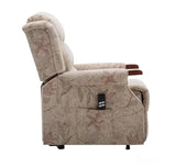 The Leicester Dual Motor Riser Recliner Mobility Lift Chair in Bouquet Beige Morris Living - thumbnail 7
