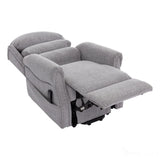 The Luxembourg - Dual Motor Riser Rec liner Mobility Chair - Cha Cha Dove Fabric Morris Living