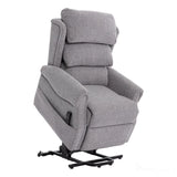 The Luxembourg - Dual Motor Riser Rec liner Mobility Chair - Cha Cha Dove Fabric Morris Living