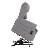 The Luxembourg - Dual Motor Riser Rec liner Mobility Chair - Cha Cha Dove Fabric Morris Living