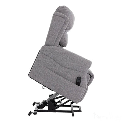 The Luxembourg - Dual Motor Riser Rec liner Mobility Chair - Cha Cha Dove Fabric Morris Living