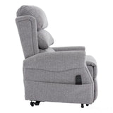 The Luxembourg - Dual Motor Riser Rec liner Mobility Chair - Cha Cha Dove Fabric Morris Living