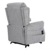 The Luxembourg - Dual Motor Riser Rec liner Mobility Chair - Cha Cha Dove Fabric Morris Living