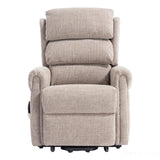 The Luxembourg - Dual Motor Riser Rec liner Mobility Chair in Cha Cha Oat Fabric Morris Living - thumbnail 2