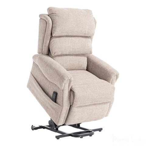 The Luxembourg - Dual Motor Riser Rec liner Mobility Chair in Cha Cha Oat Fabric Morris Living - image 9