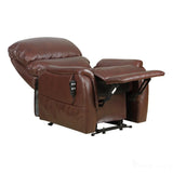 The Montreal - Dual Motor Riser Recliner Electric Mobility Lifting Chair in Chestnut Leather Morris Living - thumbnail 6