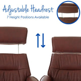 The Newton Swivel Recliner Chair & Matching Footstool – Chestnut Leather Morris Living - thumbnail 11