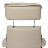 The Newton Swivel Recliner Chair & Matching Footstool – Mushroom Leather - thumbnail 7