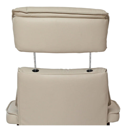 The Newton Swivel Recliner Chair & Matching Footstool – Mushroom Leather - image 7