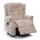 The Oldbury Riser Recliner / Lift & Tilt Chair, Beige Fabric with USB Charging Morris Living
