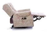 The Oldbury Riser Recliner / Lift & Tilt Chair, Beige Fabric with USB Charging Morris Living
