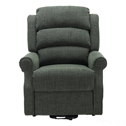 The Perth - Dual Motor Riser Recliner Mobility Chair in Fern Green Fabric Morris Living - image 2