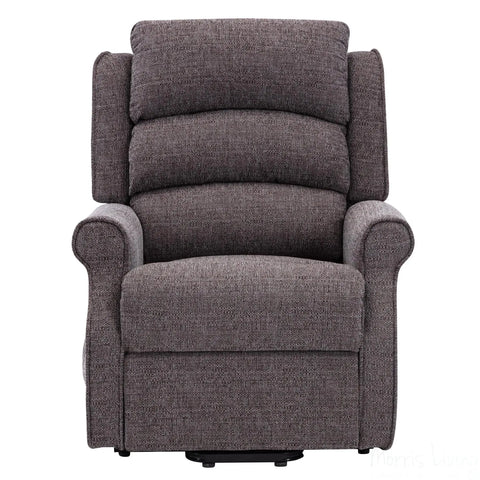 The Perth - Dual Motor Riser Recliner Mobility Chair in Lisbon Grey Fabric Morris Living - image 2