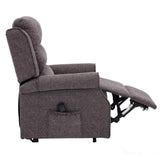 The Perth - Dual Motor Riser Recliner Mobility Chair in Lisbon Grey Fabric Morris Living - thumbnail 5