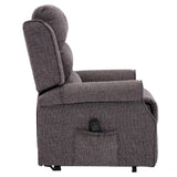 The Perth - Dual Motor Riser Recliner Mobility Chair in Lisbon Grey Fabric Morris Living