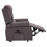 The Perth - Dual Motor Riser Recliner Mobility Chair in Lisbon Grey Fabric Morris Living
