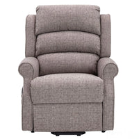 The Perth - Dual Motor Riser Recliner Mobility Chair in Lisbon Mocha Fabric Morris Living