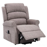 The Perth - Dual Motor Riser Recliner Mobility Chair in Lisbon Mocha Fabric Morris Living - thumbnail 6