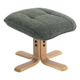 The Sardinia - Swivel Recliner Chair & Matching Footstool in Fern Fabric Morris Living - thumbnail 8